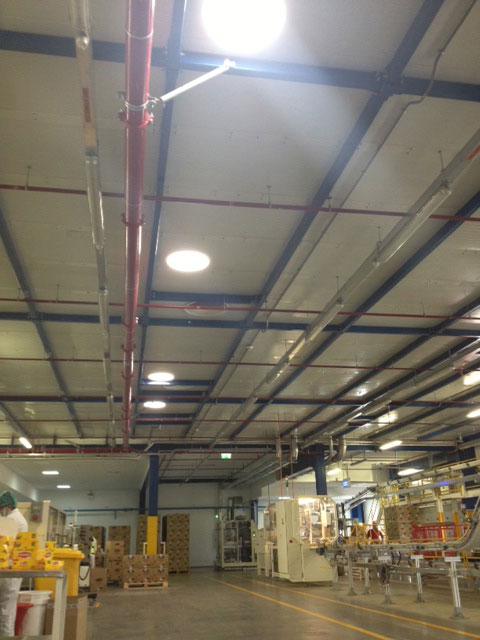 Unilever Production ARea installed with Sky Tunnel